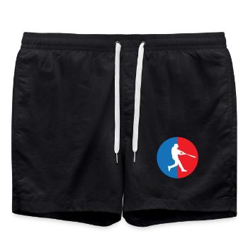 Baseball - Sport - Short de bain - noir - Devant - AI Model Male 185 light (185cm)