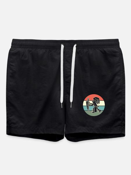 aztec Mayan calendar Inca - Swim Trunks - black