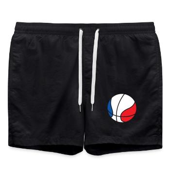 Basket Ball / Basketball / Basktet-Ball / Sport - Short de bain - noir - Devant - AI Model Male 185 light (185cm)