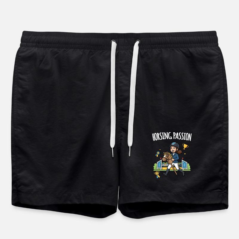Horsing Passion - Swim Trunks - black