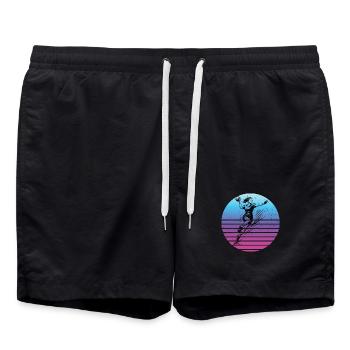 Ein Must Have für echte Handball fuer Frauen - Badeshorts - Schwarz - Vorne - AI Model Male 185 light (185cm)