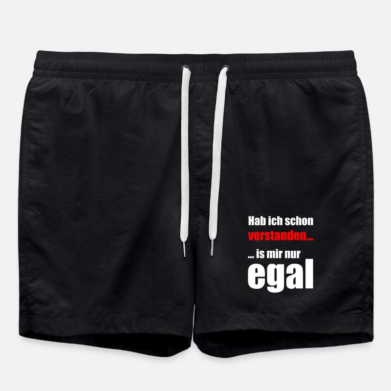 J’ai compris, je m’en fiche. - Short de bain - noir