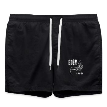Contraste gothique BDSM - Short de bain - noir - Devant - AI Model Male 185 light (185cm)
