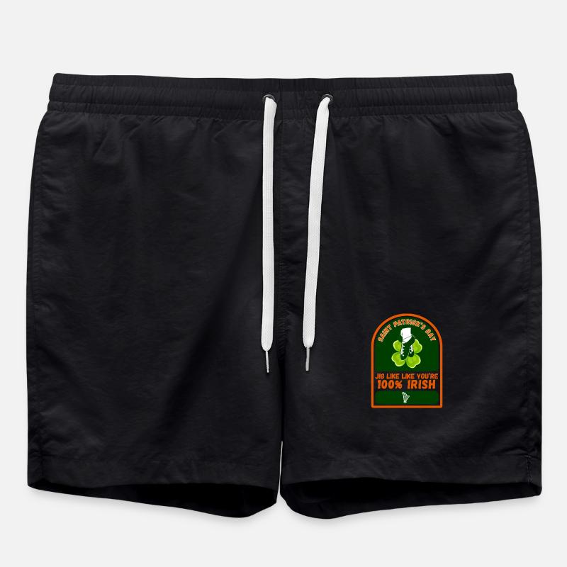 SAINT PATRICK'S DAY - Swim Trunks - black