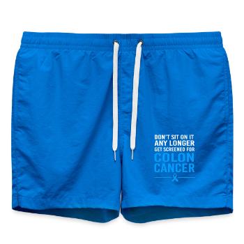 Colon, Cancer, Large Intestine - Swim Trunks - cobalt blue - Front