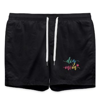 Maman de chien - Design coloré de maman de chien - Short de bain - noir - Devant - AI Model Male 185 light (185cm)