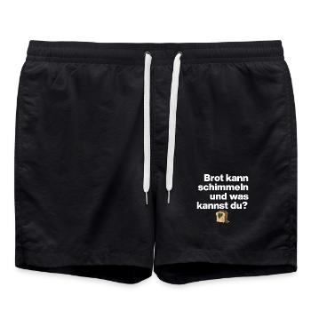 MOISISSURE DE PAIN ET TOI ? CADEAU SARCASME DRÔLE - Short de bain - noir - Devant - AI Model Male 185 light (185cm)