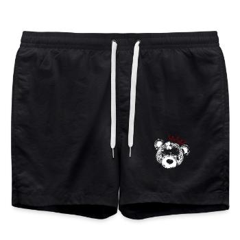 King Bear - Badeshorts - Schwarz - Vorne - AI Model Male 185 light (185cm)