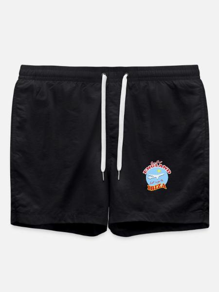 Farvel England Lad os tage til Ibiza - Badeshorts - sort