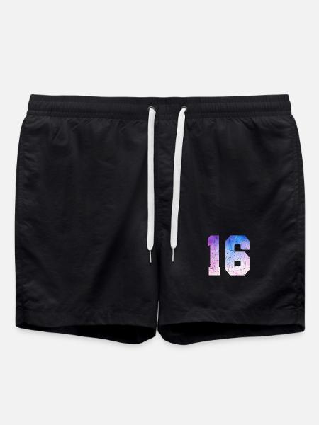 Ausgabe 16 – 16. Jubiläumsgeschenk - Badeshorts - Schwarz