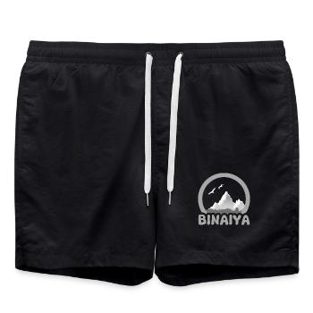 Gift for Binaiya - Swim Trunks - black - Front - AI Model Male 185 light (185cm)