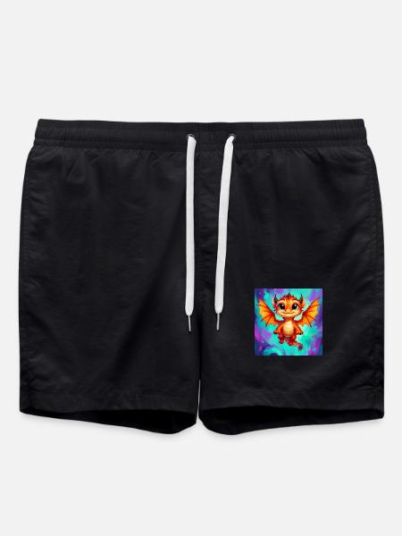 dragon - Swim Trunks - black