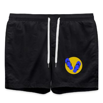 Enfin les fêtes ! - Short de bain - noir - Devant - AI Model Male 185 light (185cm)