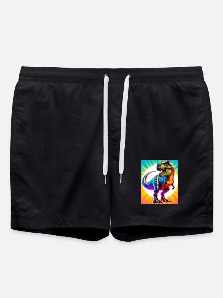 dinosaur - Swim Trunks - black