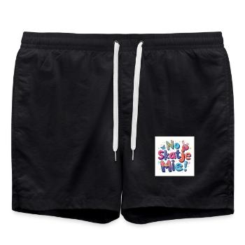 Pas de skate avec moi ! - Short de bain - noir - Devant - AI Model Male 185 light (185cm)