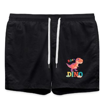 Dino - Badeshorts - Schwarz - Vorne - AI Model Male 185 light (185cm)