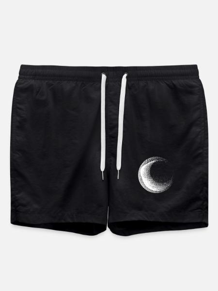 Conception de cercles points - Short de bain - noir