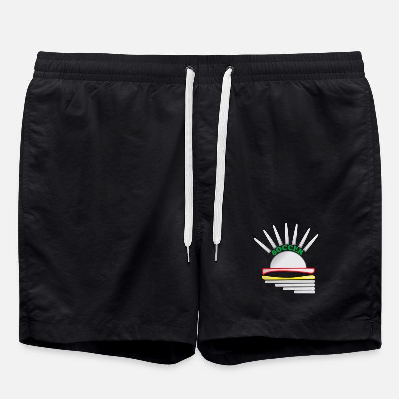 Soccer Logo - Swim Trunks - black