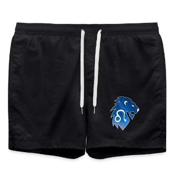 Löwe und das Universum - Badeshorts - Schwarz - Vorne - AI Model Male 185 light (185cm)