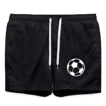 Chemise classique au motif de football - Short de bain - noir - Devant - AI Model Male 185 light (185cm)