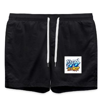 ItsCool ItsHot - Sunglasses Motif - Swim Trunks - black - Front - AI Model Male 185 light (185cm)