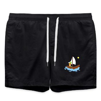 Mignonne navigation de carottes - Short de bain - noir - Devant - AI Model Male 185 light (185cm)