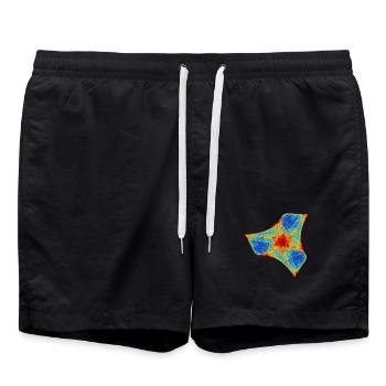 Boomerang de Feu – Théorie du Chaos - Short de bain - noir - Devant - AI Model Male 185 light (185cm)