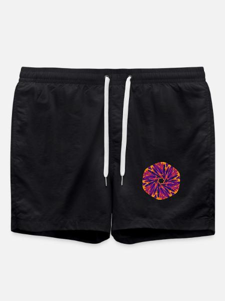 Glowing Star – Strange Attractor - Swim Trunks - black