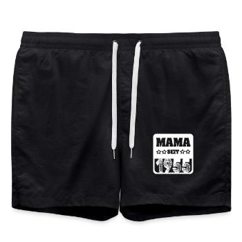 Baby 1955 - Badeshorts - Schwarz - Vorne - AI Model Male 185 light (185cm)