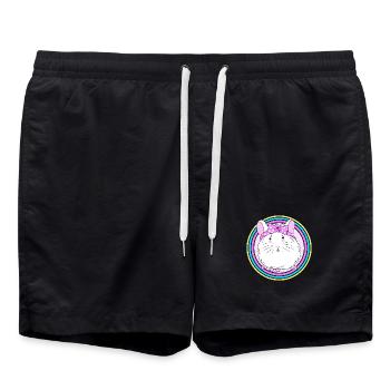 Chinchilla - Badeshorts - Schwarz - Vorne - AI Model Male 185 light (185cm)