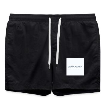 Él que no salta es un inglés - WM Schrift - Badeshorts - Schwarz - Vorne - AI Model Male 185 light (185cm)
