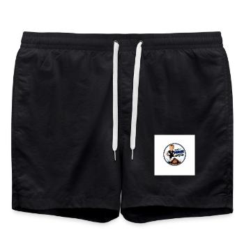 Kleiner Murmel Große Träume - Badeshorts - Schwarz - Vorne - AI Model Male 185 light (185cm)