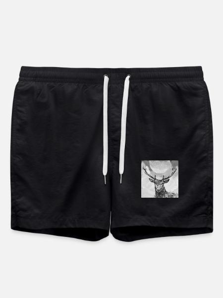 Deer - Swim Trunks - black