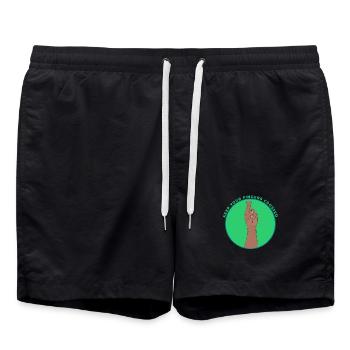 Keep Your Fingers Crossed Lucky Charm Vintage - Swim Trunks - black - Front - AI Model Male 185 light (185cm)