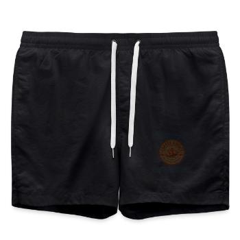 Coffee Addict Est chaque matin – Kaffee - Short de bain - noir - Devant - AI Model Male 185 light (185cm)