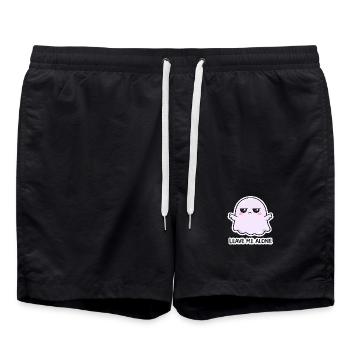 Laisse-moi passer, esprit - Short de bain - noir - Devant - AI Model Male 185 light (185cm)