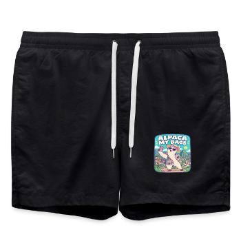 Alpaka My Bags Reisealpaka - Badeshorts - Schwarz - Vorne - AI Model Male 185 light (185cm)