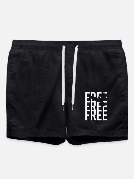 Free Freedom Free - Swim Trunks - black
