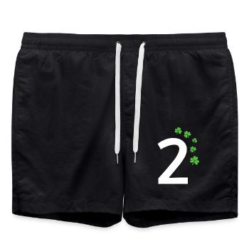 2 - Swim Trunks - black - Front - AI Model Male 185 light (185cm)