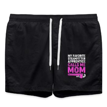 Industrial Locksmith Pipe - Swim Trunks - black - Front - AI Model Male 185 light (185cm)