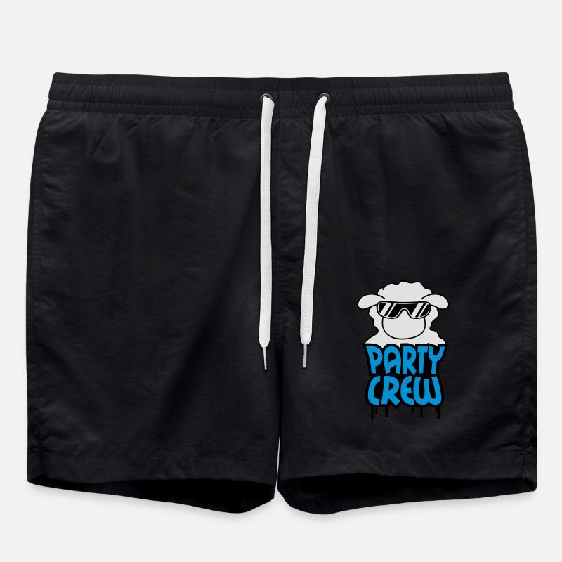 Party Crew Sheep - Short de bain - noir