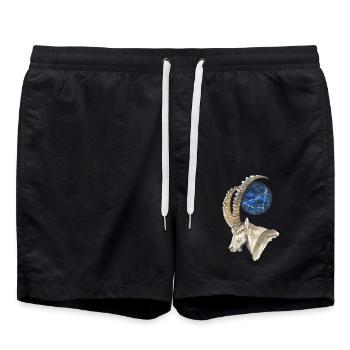 Capricorne avec la constellation du Capricorne - Short de bain - noir - Devant - AI Model Male 185 light (185cm)