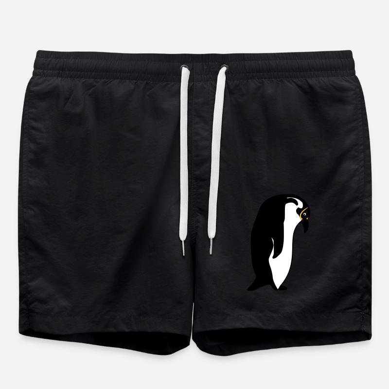 penguin - Swim Trunks - black