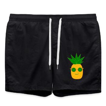 Ananas Kawaii Fruits Kawaii Fruits Kawaii - Short de bain - noir - Devant - AI Model Male 185 light (185cm)