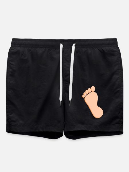 Fuß Füße Fußpflege Podologie Geschenk Geschenkidee - Badeshorts - Schwarz