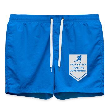 mieux fonctionner que le gouvernement - Short de bain - cobalt blue - Devant