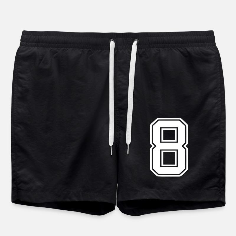 8 - Badeshorts - Schwarz