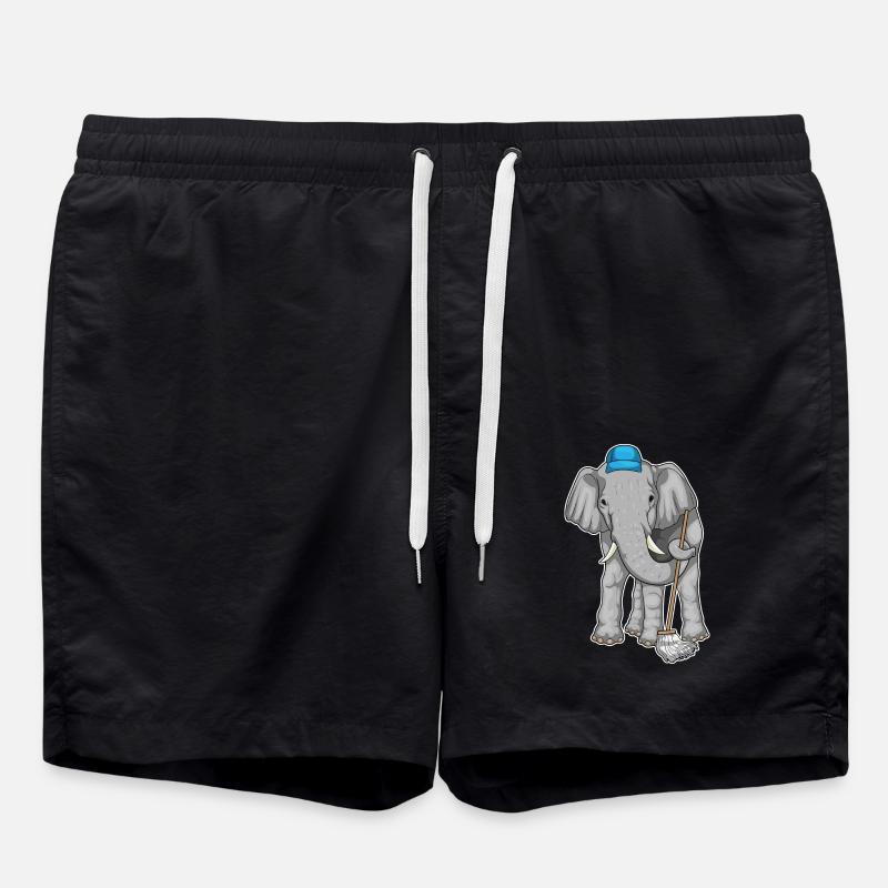 Elephant Cleaner Mop - Swim Trunks - black