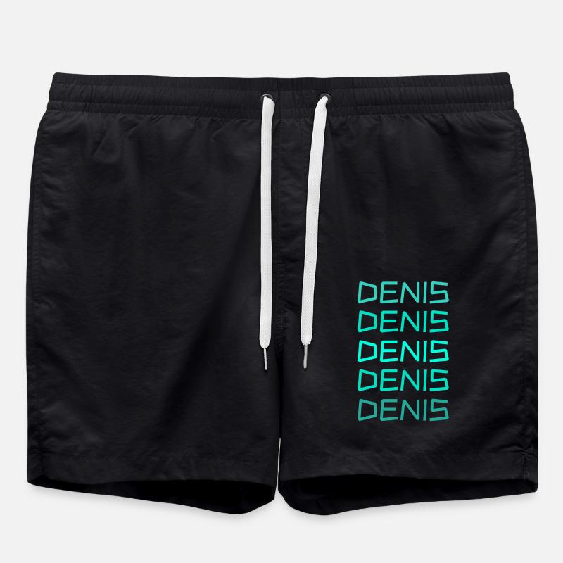 First name Denis - Swim Trunks - black