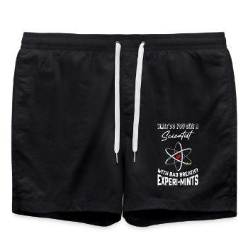 Funny Scientist Dad Jokes - Badeshorts - Schwarz - Vorne - AI Model Male 185 light (185cm)